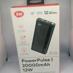 Itel PowerPulse Power Bank 20000mAh 12W