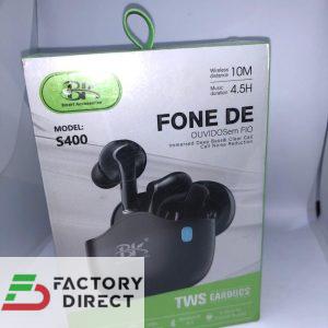 BK Fone De S400 Earbuds Immersed Deep Bass & Clear Call, Call Noise Reduction