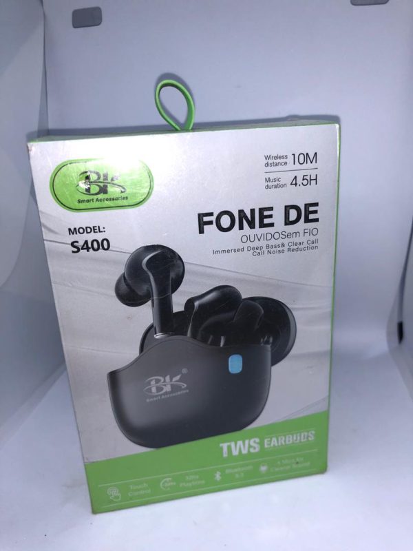 BK Fone De S400 Earbuds Immersed Deep Bass & Clear Call, Call Noise Reduction