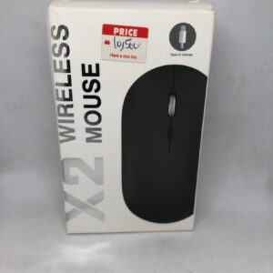 X2 Wireless Rechargeable Mouse – Type-C Charging, Silent Click, Slim Design
