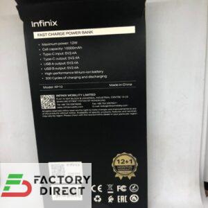 product-grid-gallery-item Infinix XPower 10 GO 10,000mAh Power Bank – 12W Fast Charge, 3-Port Output (USB-C & Dual USB-A)
