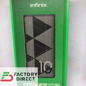 Infinix XPower 10 GO 10,000mAh Power Bank – 12W Fast Charge, 3-Port Output (USB-C & Dual USB-A)