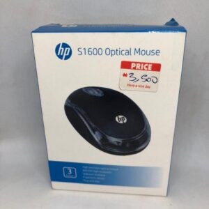HP S1600 USB Optical Mouse – 800 DPI High Precision, Plug and Play