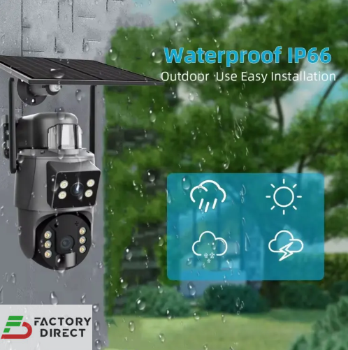 A10 Ubox Solar Dual Lens 4G Security CCTV Camera – IP66 Waterproof - Image 2