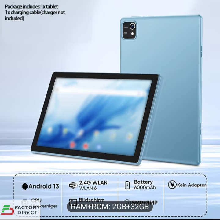 Sleek and Smart: Ultra Slim FD K10 Tablet New Light Blue Tablet
