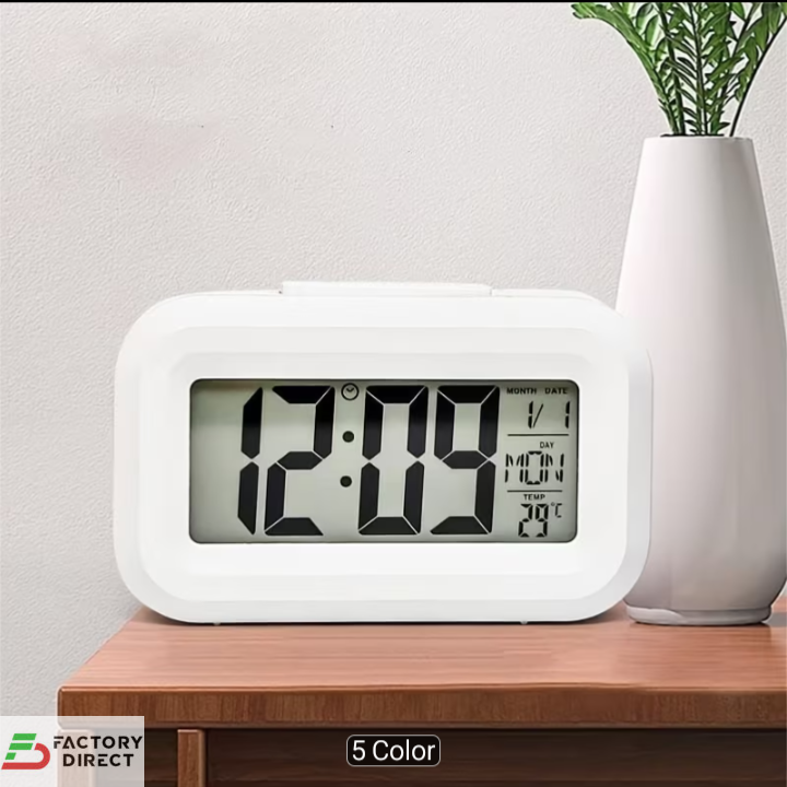 Mini LCD Smart Alarm Clock with Night Light