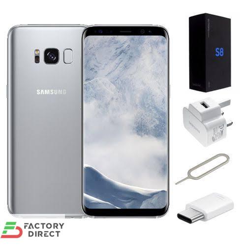 Samsung Galaxy S8 – 64GB ROM / 4GB RAM – Arctic Silver (White) - Image 2