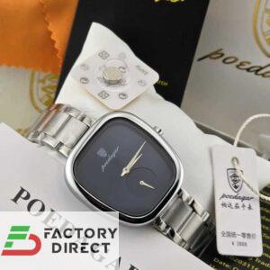 POEDAGAR Female Minimalist Quartz Watch (Silver)