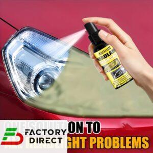 Headlight Restoration Spray Removes Yellow Oxidation, Scratches, Haze, and Instantly Brightening Car Headlights