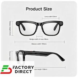 product-grid-gallery-item AI Smart Camera Glasses PEJE 1080P Video, TikTok Share, 8MP Camera, Real-Time Translation, Open-Ear Audio
