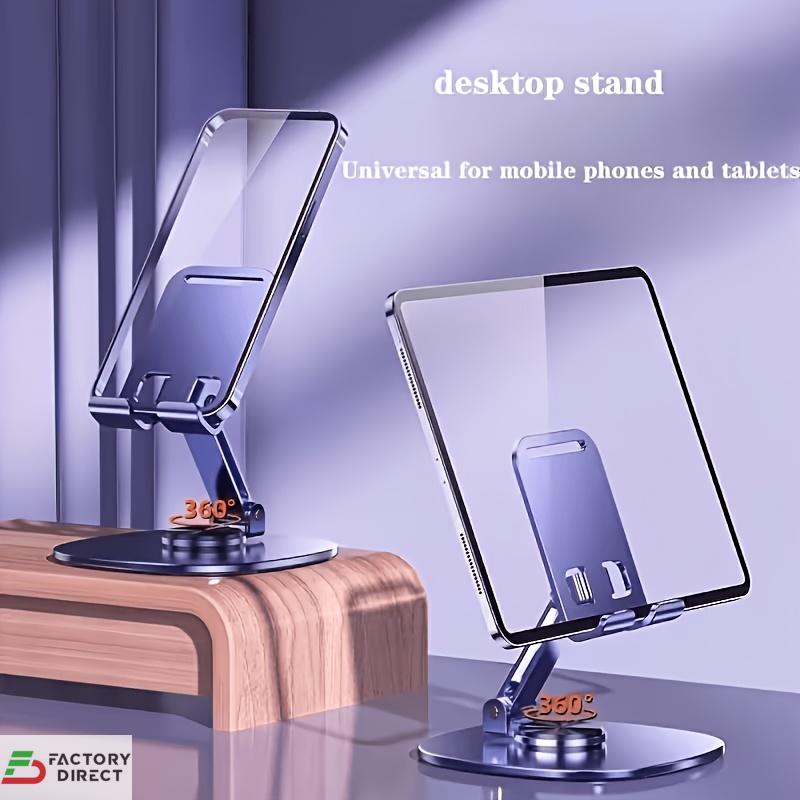 360° Rotating Metal Desktop Phone & Tablet Stand (Foldable & Adjustable) - Image 9