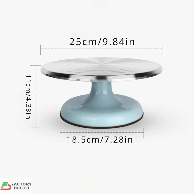 Rotating Baking Cake Turntable & Decoration Table – White/Pink 25.4 cm (10-Inch) - Image 6