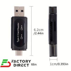 product-grid-gallery-item USB Memory Card Reader 4-in-1 USB-C & USB-A Dual Slot SD/TF
