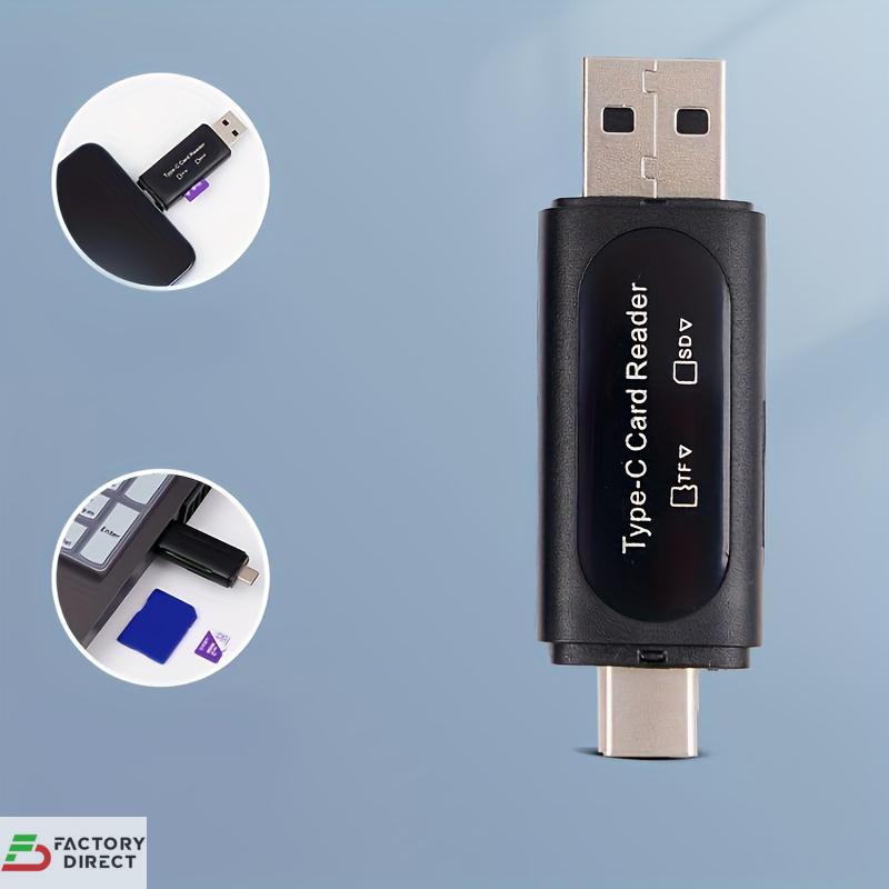 USB Memory Card Reader 4-in-1 USB-C & USB-A Dual Slot SD/TF - Image 10