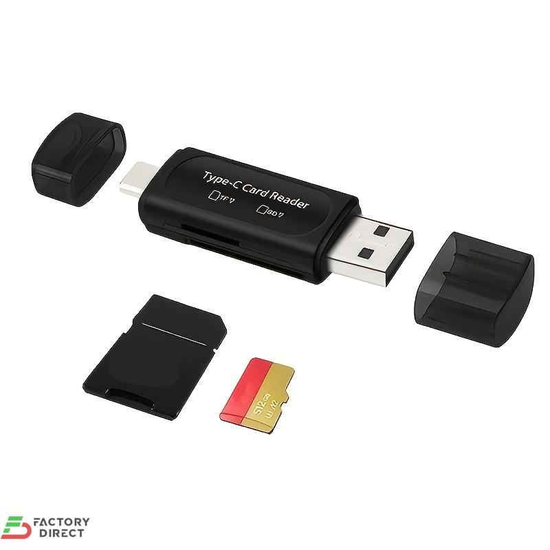 USB Memory Card Reader 4-in-1 USB-C & USB-A Dual Slot SD/TF - Image 6