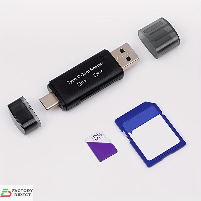 USB Memory Card Reader 4-in-1 USB-C & USB-A Dual Slot SD/TF - Image 9